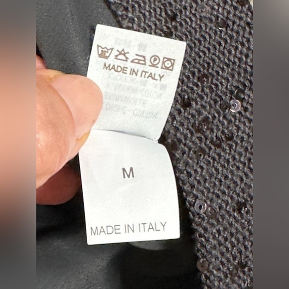 Brunello Cucinelli Women Stripe Cardigan - Grey and Blue - Size-up - Picture 6 of 10